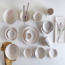 시드니 도자기 4인식기 31P 홈세트 그릇 집들이 선물 검 트리 2인 그릇세트 식기 4인식, 크림블루