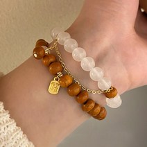 리온다 소원 행운 염주 팔찌 2종 세트