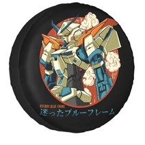 트레일러 카라반 커버 빈티지 rx ​​78 건담 스페어 휠 타이어 커버 toyota Japan anime mech 로봇 만화 mecha 지프 suv 트레일러 차량 액세서리, 3, 17인치