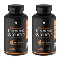 스포츠리서치 강황 커큐민 500mg 소프트젤, 120개입, 2개