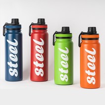 아웃도어 스텐 보온보냉 텀블러 대용량 거름망 손잡이 보온병 보냉병, 블루, 76OmI