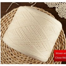 핸드다잉얀 뜨개질 코튼 원사 비 표백 원시 코드 아기 옷 코셰 DIY 스카프 스웨터 500 그램/볼 무료, 한개옵션1, 01 raw 250gram