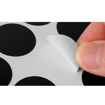 출석체크 리뷰 원형 스티커 블랙 25MM 가계부 뇌물 구디백 아트북 봉인지 스터디플래너