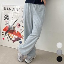 와이드핏 트레이닝 팬츠 여자 밴딩 바지 원마일 코디