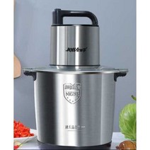 대용량 고기 분쇄기 다지기 믹서 블렌더 업소용 야채, 6리터 1000w 대용량 칼 1세트