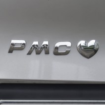 PMC 이니셜 스티커 하트 레터링 만들기 알파벳 기호 숫자, N, 1개