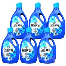 다우니 2배 고농축 섬유유연제 브리사 프레스카 본품, 2.8L, 6개