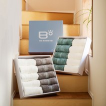 비오 프리미엄 뱀부 타월 호텔식 수건 200g 10장, 크림화이트5장+그레이5장