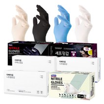 [유니랩] [테이팩스] 니트릴 / 라텍스 요리용 작업용 장갑모음 100매 2개, 테이팩스 니트릴 블랙 소형 100매 2개