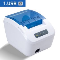 카드 포스기 POs 이지체크 단말기 신화포 열영수증 빌 POS 프린터 바코드 스티커 라벨 메이커 블루투스, 01 White USB_04 영국 플러그