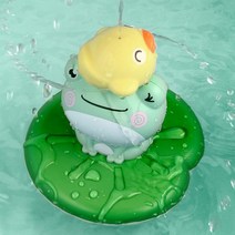[게거품장난감] 행운이네 럭키프로그 개구리 목욕장난감 5가지 분사모드 목욕놀이 장난감 아기 유아 물놀이