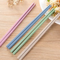 도시락 젓가락 제로 웨이스트 친환경 밀로 만든 다회용 피크닉 플라스틱 젓가락, 본상품선택, 파스텔젓가락-랜덤, 본상품선택