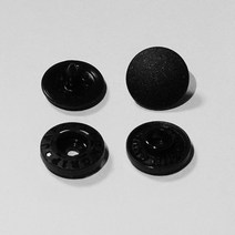 썬그립 플라스틱 T 단추 11mm, 블랙 X 60세트