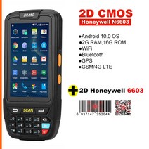 PDA 피디에이 스캐너 W00 휴대용 PD 바코드 스캐너 안드로이드 7.0 모바일 데이터 터미널 재고 창고 관리, 02 2D N6603_04 EU