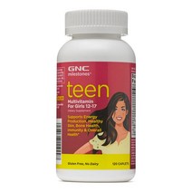 GNC 청소년 종합 비타민 여자 120정 (캐플렛) Milestones Teen - Multivitamin Girl 120caps, 1개