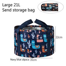 홈사우나 휴대용 접이식 물 분지 대용량 야외 가정 다기능 버킷 욕조 가방 온수 발 목욕 사우나, 8.Large Tibetan Alpaca