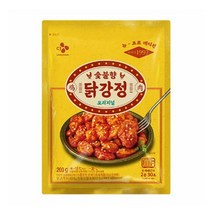 CJ더마켓 닭튀김 튀김류 술안주 혼밥 캠핑 탑티어 숯불향 닭강정 닭강정 순살 후라이드 양념 숯불 200G 2개, 3세트