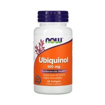 정품보증 나우푸드 유비퀴놀 100mg 활성 코큐텐 60정 1개, 상세정보참조