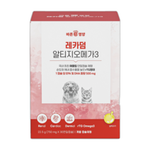 레카덤 알티지 오메가3 강아지 고양이 피부 심장 영양제 11203485, 1박스 (30캡슐)