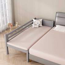 침대 확장 프레임 연결 평상형 안전 가드 아기 소파, 3면 가드레일 모델 120x60cm