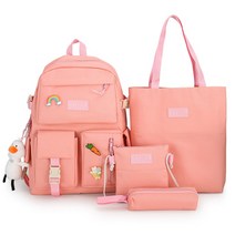 4 개/대 여성 배낭 십대 소녀 학교 가방 대형 어깨 10 대 mochilas escolar