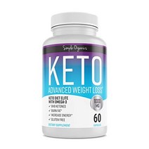 USKORNET 케토 다이어트 체중감소 보충 탄수화물 대신 지방 연소 1000 mg, keto-60캡슐x한병