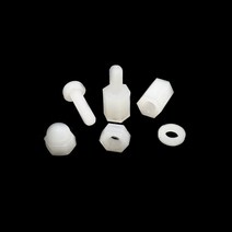 PA66 나이론 M3 서포트볼트 너트 지지대볼트 너트 PCB서포트, 지지대볼트 M3x16+6(15개)