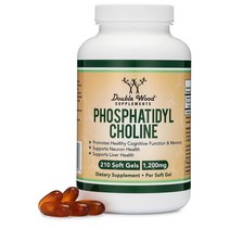 더블우드 포스파티딜콜린 1200mg 콜린 레시틴 210정 2개
