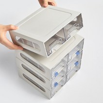 조립형 시스템 멀티박스 2단 수납장 사무실 정리 보관, 사이즈, 대