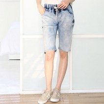 이노뱅크 n.2016 나염 워싱 5부 데님팬츠 INO428B