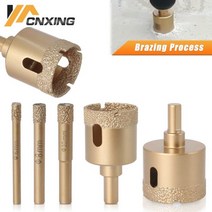 타일 컷팅기 도자기 다이아몬드 납땜 코어 건식 드릴 대리석 유리 화강암 구멍 톱 커터, 125mm
