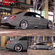 유압 10/20/30/152cm x cm 프리미엄 광택 시멘트 그레이 비닐 필름 아주 반짝이는 자동차 포장 호일 스티커, [04] 40cm x 152cm, 1개