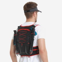 그릿(Grit) 트레일러닝 겸용 등산 조끼 등산 가방 러닝 백팩, 레드 M