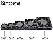 cpu 랩 휀 쿨러5015/4010/4020 12V 및 24V 냉각 터보 팬 브러시리스 3D 프린터 부품 2Pin 압출기 DC 쿨러, 06 4010 12V 100cm