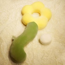 플라워 롱 쿠션 임산부 긴 바디필로우 베개 안고자는 성인 애착인형 다리, 옐로우