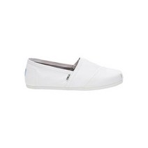 Toms Mens Classic White Canvas Loafer Casual Shoes Flats 13 Medium (D) BHFO 6666