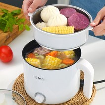 만능 전기냄비 전기찜기 이유식 죽 스튜 전기메이커, 핑크