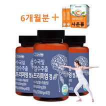 수국잎 열수 추출물 국내산 분말 1000mg 정 6개월분, 3병, 60정