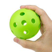 72mm 피클볼 공 10개/20개 세트, 그린, 10개