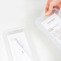 반투명 영수증 빌지꽂이 오더렉 주문서 꽂이 빌지판 영수증 클립보드, 2개