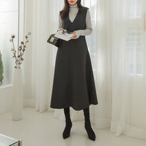 에브리나나 / A라인플레어 모직원피스