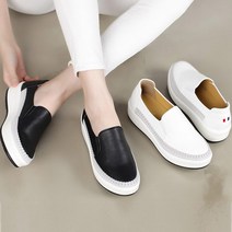 그린섬 국산 5cm 키높이1cm 라운드스티치 밴딩 삼선자수 여성 슬립온