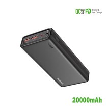 PD 전원 은행 20000mah 휴대용 외부 배터리 백업 충전기 고속 충전