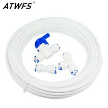 역삼 투 RO 시스템 및 워터 필터 용 ATWFS 냉장고 키트 제빙기 부품 10 미터 파이프 커넥터, 한개옵션1