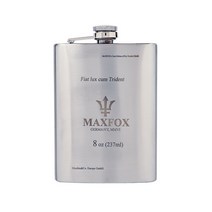 막스폭스[MAXFOX] 프리미엄 힙플라스크 8oz-Crest 에디션, 237ml