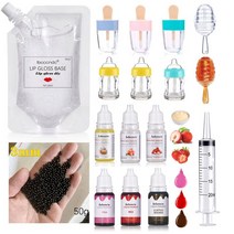안경 립글로스 Diy 키트 보습 립글로스 재료 보바 버블 티 용기 립글로스 튜브 향료 오일 액체 안료