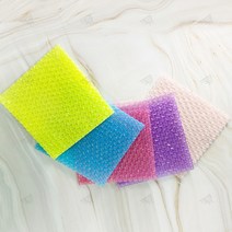 파스텔 하트 뽁뽁이 포장지 20x20cm 1P 색상선택 선물 에어캡 충격 완화 기포 봉투 포장 사각형 소품, A_핑크