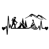 차박텐트 차량쉘터 등산객 소녀 캠핑 텐트 카약 하트 비트 다이 컷 9인용이상텐트 26, s60367 블랙, 30x13.5cm