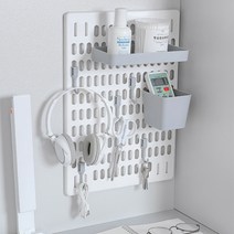 메블르 타공판 수납보드 풀세트 /타공보드 /벽선반 /인테리어, 화이트