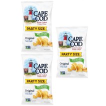 Cape Cod Kettle Cooked Potato Chips Original Less Fat 미국 케이프 코드 케틀 쿡 포테이토 칩 오리지날 저지방 과자 396g 3팩, 한세트(3팩)